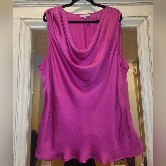 Violet & Claire Silky Sleeveless Blouse 3X - Picture 1 of 7